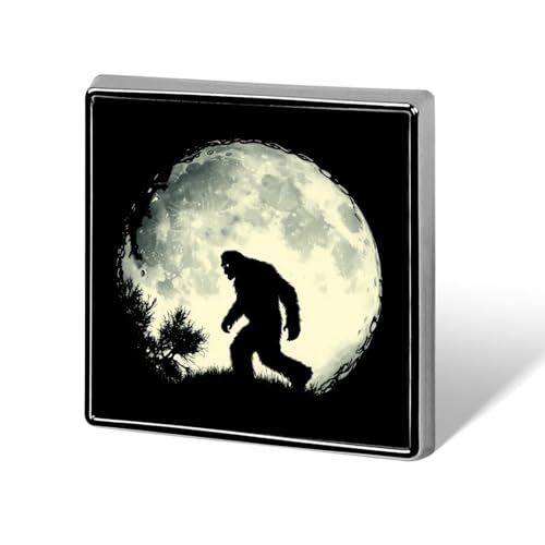 Bigfoot Full Moon Sasquatch Brooch Pins for Women Men Square Collar Lapel Pins Coat Jacket Accessories Bigfoot Full Moon Sasquatch Brooch Pins for Women Men Square Collar Lapel Pins Coat Jacket Accessories von KWQDOZF