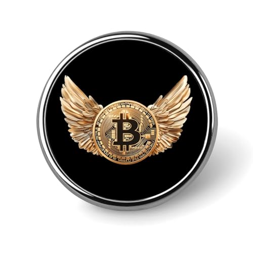 Bitcoin mit Flügeln, runde Anstecknadel, trendige, lustige Reversbrosche, Krawattennadel, Abzeichen, Zubehör für Männer und Frauen Bitcoin mit Flügeln, runde Anstecknadel, trendige, lustige Reversbrosche, Krawattennadel, Abzeichen, Zubehör für Männer und Frauen von KWQDOZF