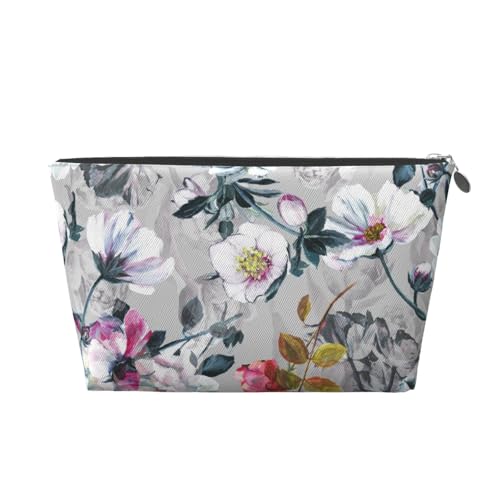 Blumendruck-Make-up-Tasche für Frauen, Kosmetiktaschen, Organizer, kleine Make-up-Tasche für Geldbörse, Geschenk von KWQDOZF