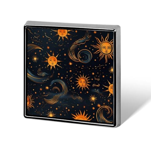 Bohemian Sun Brooch Pins for Women Men Square Collar Lapel Pins Coat Jacket Accessories Bohemian Sun Brooch Pins for Women Men Square Collar Lapel Pins Coat Jacket Accessories von KWQDOZF