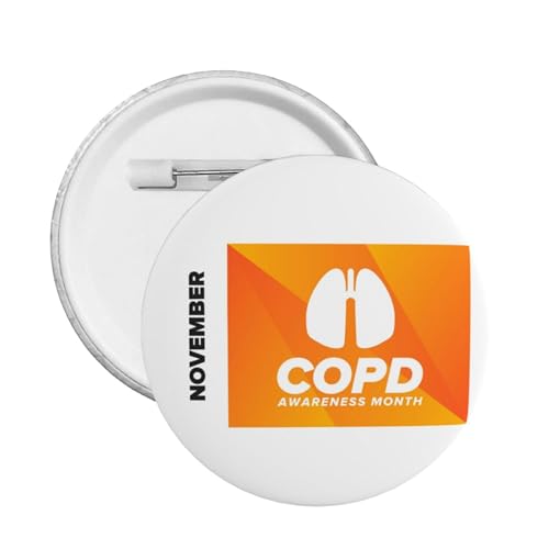 COPD Awareness Monat Orange Ribbon Pins Runde Brosche Button Abzeichen Aufkleber Zeichen Metall Pin COPD Awareness Monat Orange Ribbon Pins Runde Brosche Button Abzeichen Aufkleber Zeichen Metall Pin von KWQDOZF