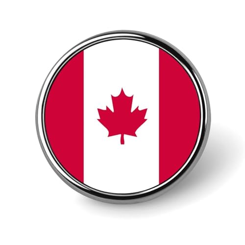Canadian Flag Funny Round Lapel Pins Metal Button Brooch Badge Tie Hats Clothes Decoration for Men Women Canadian Flag Funny Round Lapel Pins Metal Button Brooch Badge Tie Hats Clothes Decoration for Men Women von KWQDOZF