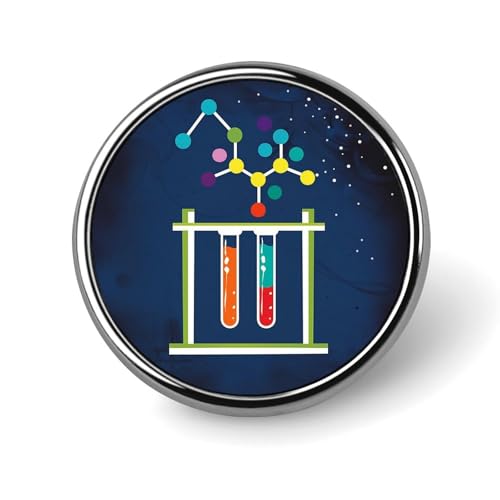 Chemical Science Print Round Brooch Pin Badge Lapel Tie Pin for Women Men Office Worker Teacher Decor Chemical Science Print Round Brooch Pin Badge Lapel Tie Pin for Women Men Office Worker Teacher Decor von KWQDOZF