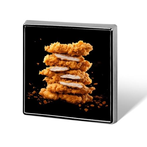 Chicken Tenders Brosche Pins 0,7" Metallabzeichen Schmuck Dekor für Kleidung Lapel Krawatte Rucksack Zubehör von KWQDOZF