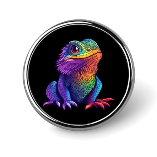Colorful Bearded Dragon Brooch Pins for Women Men Cute Badge Lapel Pins for Backpack Dress Accessories Colorful Bearded Dragon Brooch Pins for Women Men Cute Badge Lapel Pins for Backpack Dress Accessories von KWQDOZF