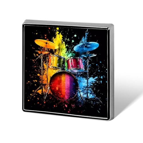 Colorful Drum Brooch Pins for Women Men Square Collar Lapel Pins Coat Jacket Accessories Colorful Drum Brooch Pins for Women Men Square Collar Lapel Pins Coat Jacket Accessories von KWQDOZF