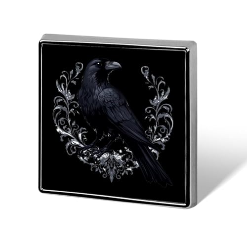 Crow Brooch Pins for Women Men Square Collar Lapel Pins Coat Jacket Accessories Crow Brooch Pins for Women Men Square Collar Lapel Pins Coat Jacket Accessories von KWQDOZF