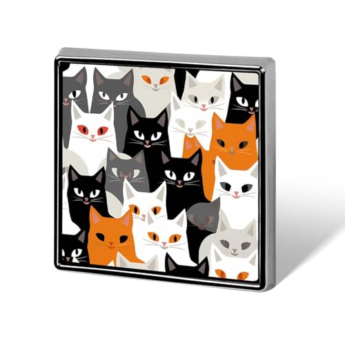 Cute Cat Brooch Pins for Women Men Square Collar Lapel Pins Coat Jacket Accessories Cute Cat Brooch Pins for Women Men Square Collar Lapel Pins Coat Jacket Accessories von KWQDOZF
