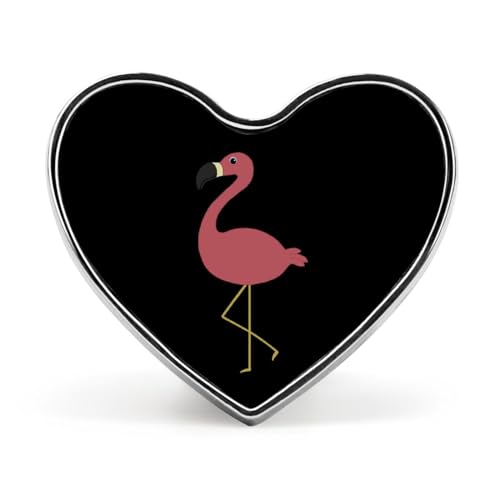 Cute Flamingo Brooch Pins Heart Badge Collar Lapel Pins Dress Coat Accessories for Women Men Cute Flamingo Brooch Pins Heart Badge Collar Lapel Pins Dress Coat Accessories for Women Men von KWQDOZF