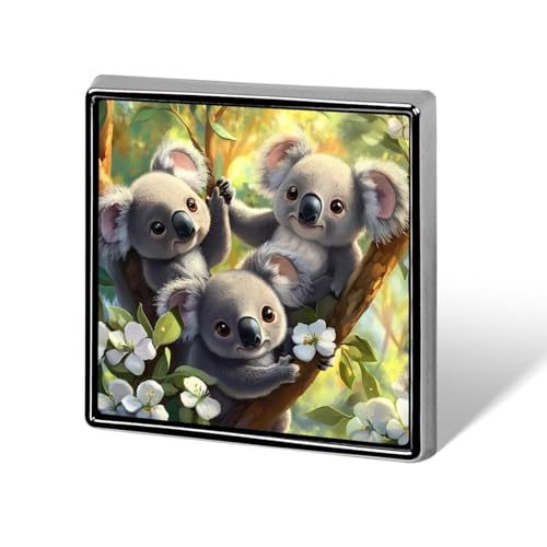 Cute Koala Bears Brooch Pins for Women Men Square Collar Lapel Pins Coat Jacket Accessories Cute Koala Bears Brooch Pins for Women Men Square Collar Lapel Pins Coat Jacket Accessories von KWQDOZF
