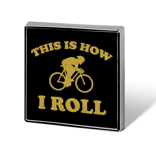 Cyclist How I Roll Brooch Pins for Women Men Square Collar Lapel Pins Coat Jacket Accessories Cyclist How I Roll Brooch Pins for Women Men Square Collar Lapel Pins Coat Jacket Accessories von KWQDOZF