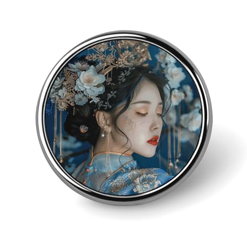 Dekorative Brosche im chinesischen Stil für Damen, modische Anstecknadeln für Damen und Herren, Reversabzeichen, lustige Broschen für Anzüge, Kleidung, Jacken, Hüte, Rucksäcke, Geldbörsen, Taschenzube von KWQDOZF