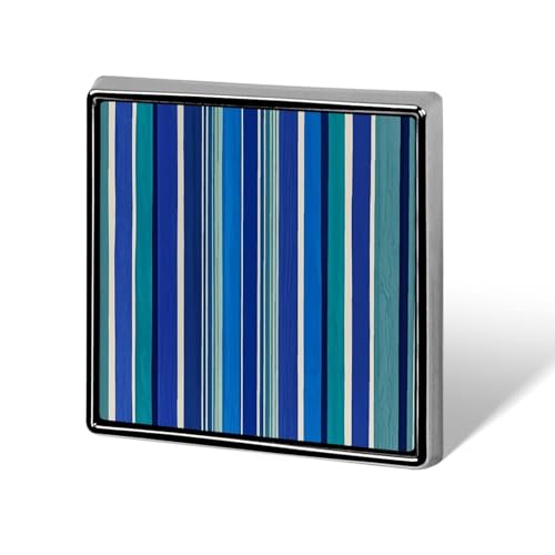 Dekorative Brosche mit blauen Streifen, modische Anstecknadeln für Damen und Herren, Reversabzeichen, lustige Broschen für Anzüge, Kleidung, Jacken, Hüte, Rucksäcke, Geldbörsen, Taschenzubehör, quadra von KWQDOZF