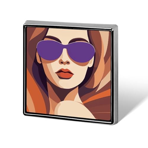 Dekorative Sonnenbrille und Damenbrosche, modische Anstecknadeln für Damen und Herren, Reversabzeichen, lustige Broschen für Anzüge, Kleidung, Jacken, Hüte, Rucksäcke, Geldbörsen, Taschenzubehör, quad von KWQDOZF
