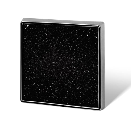 Dekorative schwarze Glitzer-Brosche, modische Anstecknadeln für Damen und Herren, Reversabzeichen, lustige Broschen für Anzüge, Kleidung, Jacken, Hüte, Rucksäcke, Geldbörsen, Taschenzubehör, quadratis von KWQDOZF