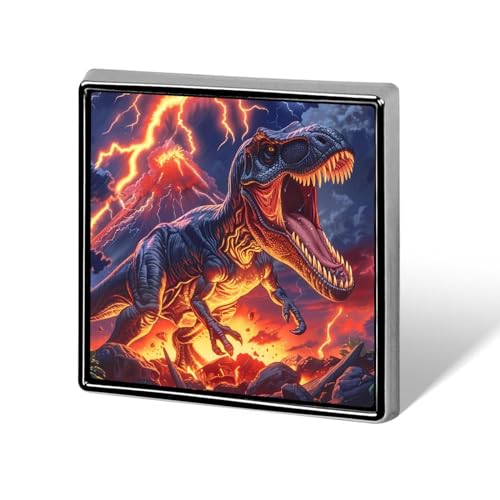 Dinosaurier-Donner, lustige Anstecknadeln, Knopf, Brosche, Abzeichen, Hut, Kleidung, Tasche, Schmuck für Männer und Frauen von KWQDOZF