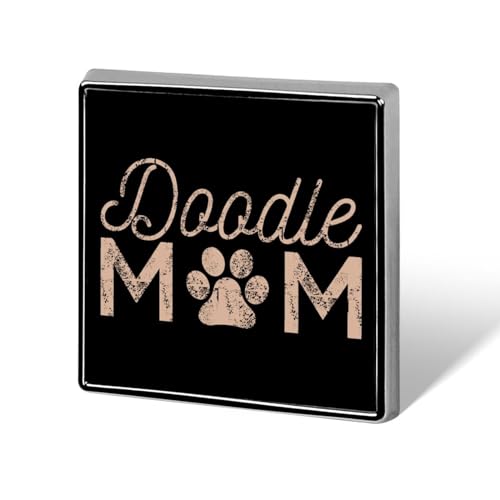 Doodle Mom Brooch Pins for Women Men Square Collar Lapel Pins Coat Jacket Accessories Doodle Mom Brooch Pins for Women Men Square Collar Lapel Pins Coat Jacket Accessories von KWQDOZF