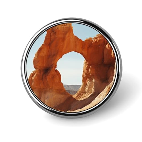 Emaille-Anstecknadeln Devils Tower National Monument Brosche Anstecknadeln Stadtszene Anstecknadel Stadtstolz Neue Stadt Button Anstecknadeln Helle Stadt Reiseabzeichen Brosche für Frauen Mädchen Klei von KWQDOZF