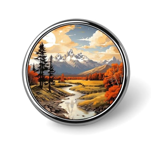 Emaille-Anstecknadeln Devils Tower National Monument Brosche Anstecknadeln Stadtszene Anstecknadel Stadtstolz Neue Stadt Button Anstecknadeln Helle Stadt Reiseabzeichen Brosche für Frauen Mädchen Klei von KWQDOZF