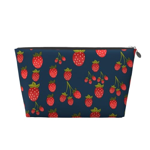Erdbeer-Make-up-Tasche für Frauen, Kosmetiktaschen, Reise-Kulturtasche, Make-up-Organizer, Zubehör von KWQDOZF