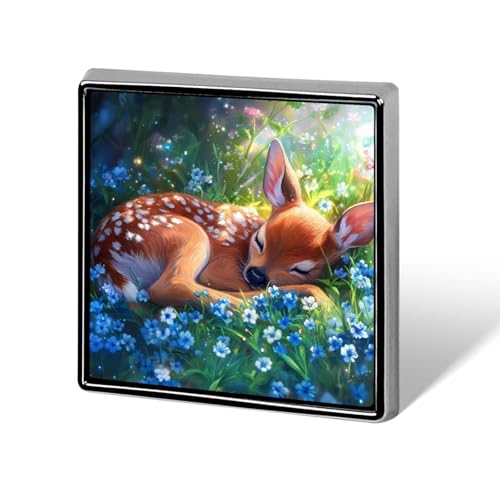 Fawn Deer Flowers Brooch Pins for Women Men Square Collar Lapel Pins Coat Jacket Accessories Fawn Deer Flowers Brooch Pins for Women Men Square Collar Lapel Pins Coat Jacket Accessories von KWQDOZF