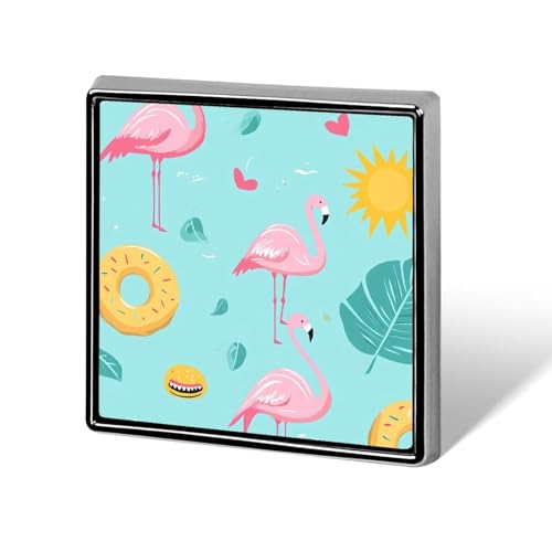 Flamingo und Donuts Quadratische Revers-Krawattennadeln Lustige Brosche Anstecknadel Button Anstecker Hut Kleidung Accessoires für Männer Frauen Flamingo und Donuts Quadratische Revers-Krawattennadeln Lustige Brosche Anstecknadel Button Anstecker Hut Kleidung Accessoires für Männer Frauen von KWQDOZF