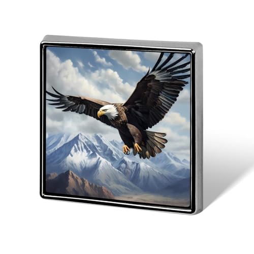 Flying Bald Eagle Brooch Pins for Women Men Square Collar Lapel Pins Coat Jacket Accessories Flying Bald Eagle Brooch Pins for Women Men Square Collar Lapel Pins Coat Jacket Accessories von KWQDOZF