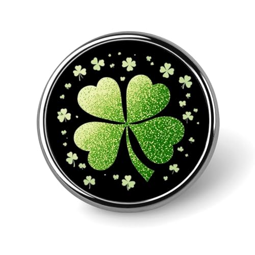 Four Leaf Clover Funny Round Lapel Pins Metal Button Brooch Badge Tie Hats Clothes Decoration for Men Women Four Leaf Clover Funny Round Lapel Pins Metal Button Brooch Badge Tie Hats Clothes Decoration for Men Women von KWQDOZF