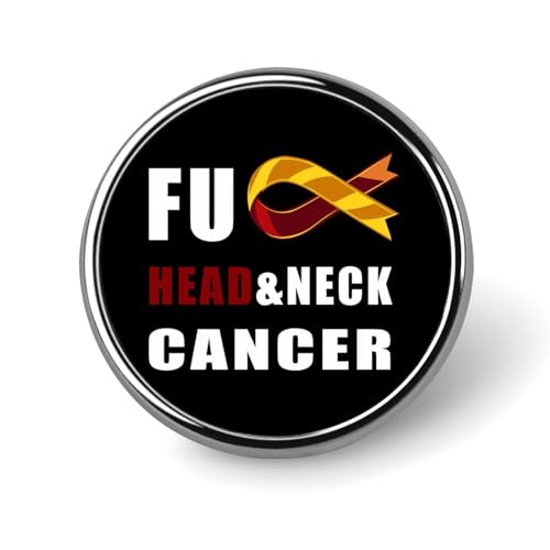 Fuck Head And Neck Cancer Brooch Pins for Women Men Cute Badge Lapel Pins for Backpack Dress Accessories von KWQDOZF