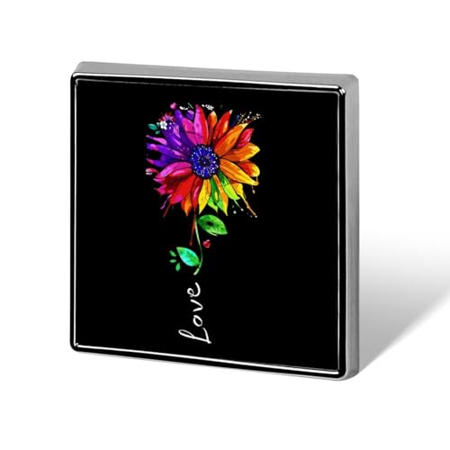 Gay Pride LGBT Daisy Regenbogen Blume Lustige Anstecknadeln Button Brosche Abzeichen Hut Kleidung Tasche Schmuck für Männer Frauen von KWQDOZF