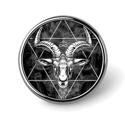 Goat Hexagram Mechanical Skeleton Round Brooch Pin Badge Lapel Tie Pin for Women Men Office Worker Teacher Decor Goat Hexagram Mechanical Skeleton Round Brooch Pin Badge Lapel Tie Pin for Women Men Office Worker Teacher Decor von KWQDOZF