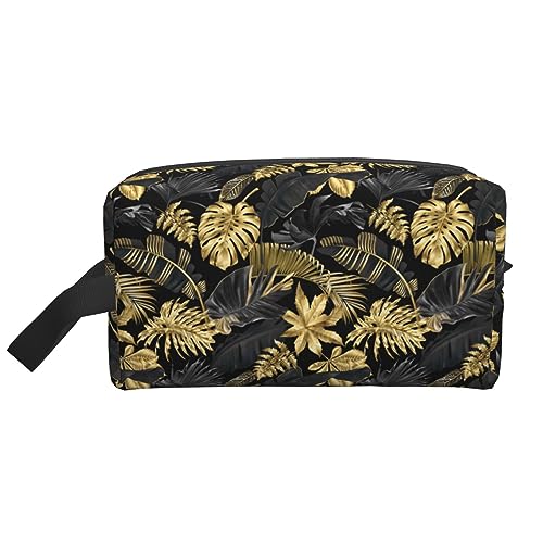 Golden Leaves Reise-Kulturtasche. Golden Leaves, personalisierte Reise-Make-up-Tasche. Große Kapazität mit Reißverschluss. Tragbare Reise-Kulturtasche in mehreren Stilen. Geschenkidee für Männer und F Golden Leaves Reise-Kulturtasche. Golden Leaves, personalisierte Reise-Make-up-Tasche. Große Kapazität mit Reißverschluss. Tragbare Reise-Kulturtasche in mehreren Stilen. Geschenkidee für Männer und F von KWQDOZF
