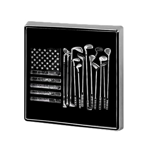 Golfschläger, US-Flagge, quadratische Revers-Krawattennadeln, lustige Brosche, Anstecknadel, Knopf, Abzeichen, Hut, Kleidung, Zubehör für Männer und Frauen Golfschläger, US-Flagge, quadratische Revers-Krawattennadeln, lustige Brosche, Anstecknadel, Knopf, Abzeichen, Hut, Kleidung, Zubehör für Männer und Frauen von KWQDOZF