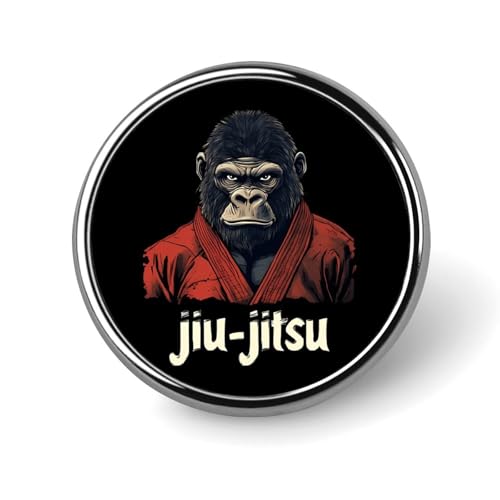Gorilla Jiu Jitsu Fighter Runde Revers Krawattennadeln Lustige Brosche Anstecknadel Button Abzeichen Hut Kleidung Zubehör für Männer Frauen Gorilla Jiu Jitsu Fighter Runde Revers Krawattennadeln Lustige Brosche Anstecknadel Button Abzeichen Hut Kleidung Zubehör für Männer Frauen von KWQDOZF