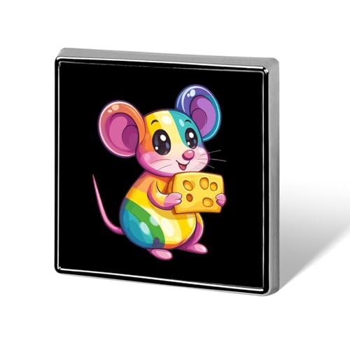 Hand Cheese Pet Colorful Rats Brooch Pins for Women Men Square Collar Lapel Pins Coat Jacket Accessories Hand Cheese Pet Colorful Rats Brooch Pins for Women Men Square Collar Lapel Pins Coat Jacket Accessories von KWQDOZF