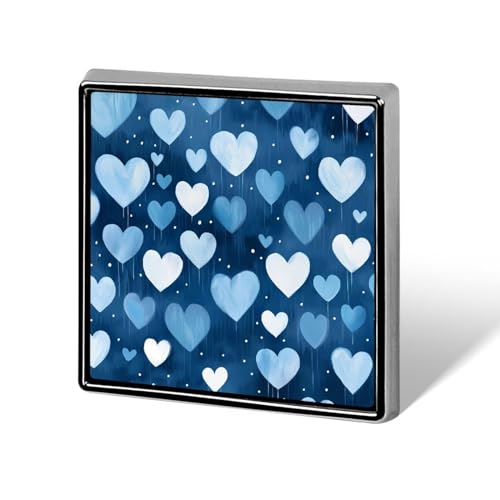 Heart Print Brooch Pins for Women Men Square Collar Lapel Pins Coat Jacket Accessories Heart Print Brooch Pins for Women Men Square Collar Lapel Pins Coat Jacket Accessories von KWQDOZF