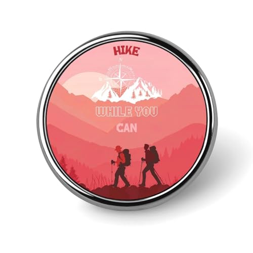 Hiking Compass Round Brooch Pin Badge Lapel Tie Pin for Women Men Office Worker Teacher Decor Hiking Compass Round Brooch Pin Badge Lapel Tie Pin for Women Men Office Worker Teacher Decor von KWQDOZF