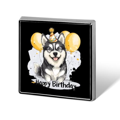 Husky Birthday Brooch Pins for Women Men Square Collar Lapel Pins Coat Jacket Accessories Husky Birthday Brooch Pins for Women Men Square Collar Lapel Pins Coat Jacket Accessories von KWQDOZF