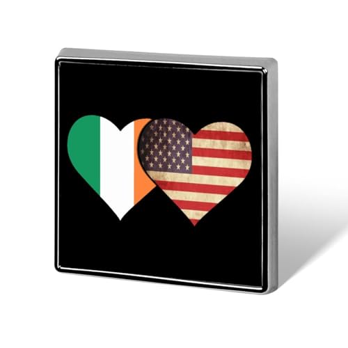 Ireland Flag And American Flag Brooch Pins for Women Men Square Collar Lapel Pins Coat Jacket Accessories Ireland Flag And American Flag Brooch Pins for Women Men Square Collar Lapel Pins Coat Jacket Accessories von KWQDOZF