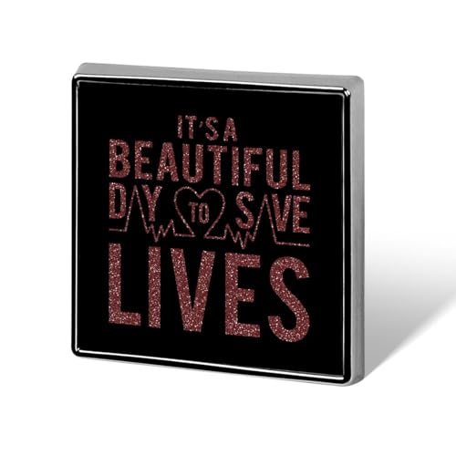 It's A Beautiful Day to Save Lives Brooch Pins for Women Men Square Collar Lapel Pins Coat Jacket Accessories It's A Beautiful Day to Save Lives Brooch Pins for Women Men Square Collar Lapel Pins Coat Jacket Accessories von KWQDOZF