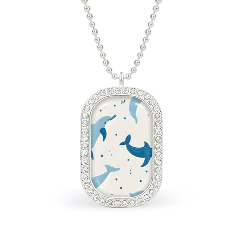 KWQDOZF Blaue Halskette mit Seewal-Motiv, personalisierter Foto-Erinnerungsanhänger, Schmuck für Männer und Frauen KWQDOZF Blaue Halskette mit Seewal-Motiv, personalisierter Foto-Erinnerungsanhänger, Schmuck für Männer und Frauen von KWQDOZF