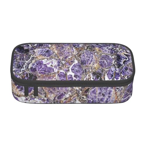 KWQDOZF Federmäppchen in Marmor-Lila, große Kapazität, Bleistifttasche, Stiftetasche, Make-up-Tasche für Mädchen und Jungen, Schule, Büro und Reisen KWQDOZF Federmäppchen in Marmor-Lila, große Kapazität, Bleistifttasche, Stiftetasche, Make-up-Tasche für Mädchen und Jungen, Schule, Büro und Reisen von KWQDOZF