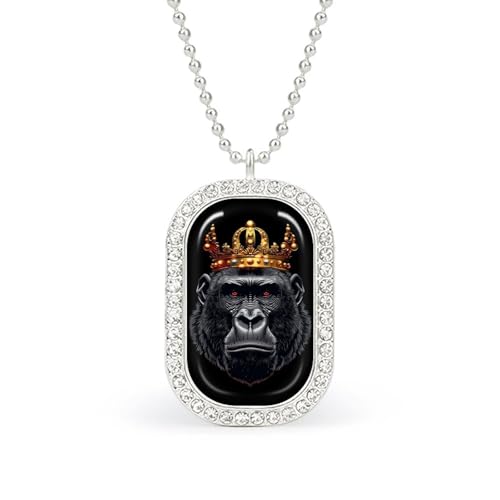 KWQDOZF Gorilla King – Modische Halskette mit Bild, personalisierter Foto-Erinnerungsanhänger, Schmuck für Männer und Frauen KWQDOZF Gorilla King – Modische Halskette mit Bild, personalisierter Foto-Erinnerungsanhänger, Schmuck für Männer und Frauen von KWQDOZF