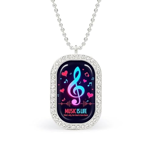 KWQDOZF Halskette mit Bild „Music Is Life, personalisierter Foto-Erinnerungsanhänger, Schmuck für Männer und Frauen KWQDOZF Halskette mit Bild „Music Is Life, personalisierter Foto-Erinnerungsanhänger, Schmuck für Männer und Frauen von KWQDOZF