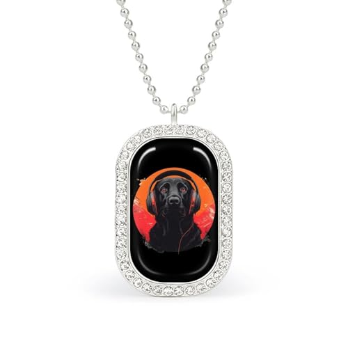 KWQDOZF Halskette mit Musik-Motiv, schwarzer Labrador, modisches Bild, personalisierter Foto-Erinnerungsanhänger, Schmuck für Männer und Frauen KWQDOZF Halskette mit Musik-Motiv, schwarzer Labrador, modisches Bild, personalisierter Foto-Erinnerungsanhänger, Schmuck für Männer und Frauen von KWQDOZF