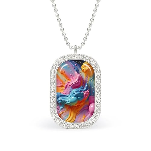 KWQDOZF Halskette mit buntem Farbbild, personalisierter Foto-Erinnerungsanhänger, Schmuck für Männer und Frauen KWQDOZF Halskette mit buntem Farbbild, personalisierter Foto-Erinnerungsanhänger, Schmuck für Männer und Frauen von KWQDOZF