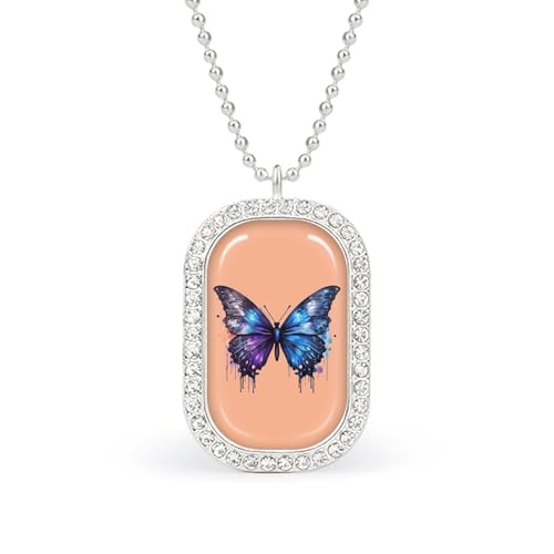 KWQDOZF Halskette mit modischem Bild in Aquarell-Schmetterling, personalisierter Foto-Erinnerungsanhänger, Schmuck für Männer und Frauen KWQDOZF Halskette mit modischem Bild in Aquarell-Schmetterling, personalisierter Foto-Erinnerungsanhänger, Schmuck für Männer und Frauen von KWQDOZF