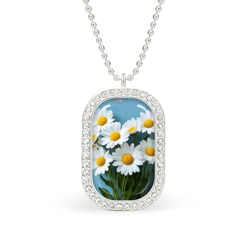 KWQDOZF Halskette mit weißem Gänseblümchen-Motiv, personalisierter Foto-Erinnerungsanhänger, Schmuck für Männer und Frauen KWQDOZF Halskette mit weißem Gänseblümchen-Motiv, personalisierter Foto-Erinnerungsanhänger, Schmuck für Männer und Frauen von KWQDOZF
