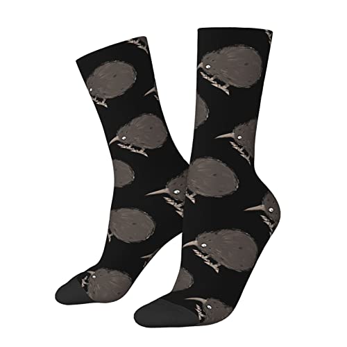 KWQDOZF Kiwi-Socken, lustige Neuheits-Crew-Socken, Geschenk für Männer, Frauen, Teenager von KWQDOZF