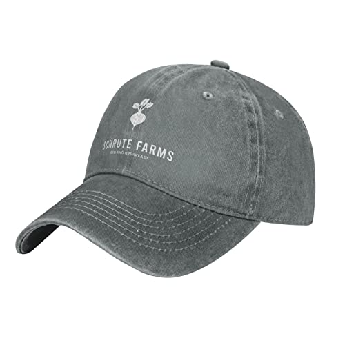 KWQDOZF Low Profile Baseball Cap Schrute Farms Beets Bed and Breakfast Hut Männer Frauen Papa Hut verstellbar Schwarz von KWQDOZF